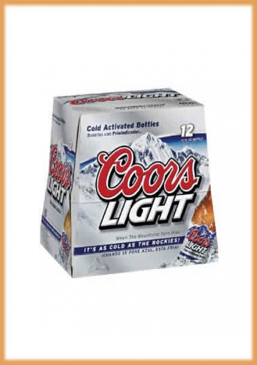Coors Light 12 Pack Bottles 12z